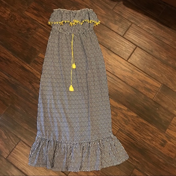 Mud Pie Dresses & Skirts - Blue and White Maxi Dress